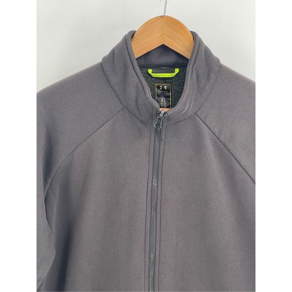 Under Armour Sweatshirt Full Zip Men XL Storm Lined Gray‎ - Picture 3 of 13